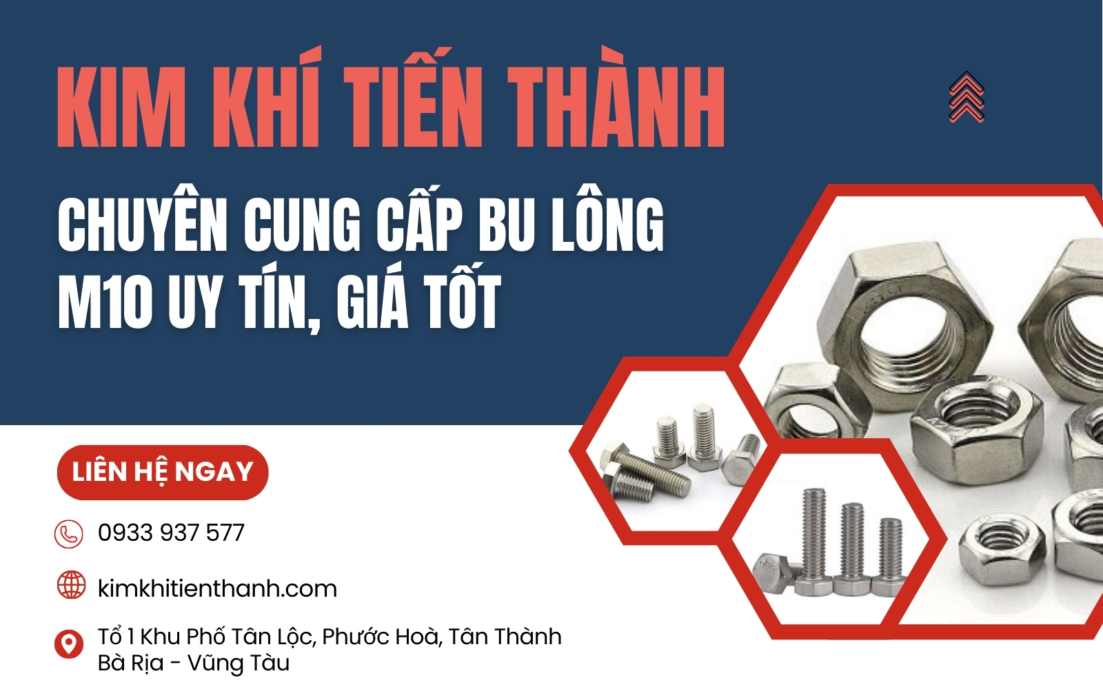 Bulong M10 là một trong những sản phẩm chủ lực của Kim khí Tiến Thành