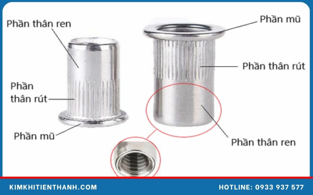 Tán rút M6 - Ecu tán rút M6 - Ốc tán rút chất lượng cao, giá tốt
