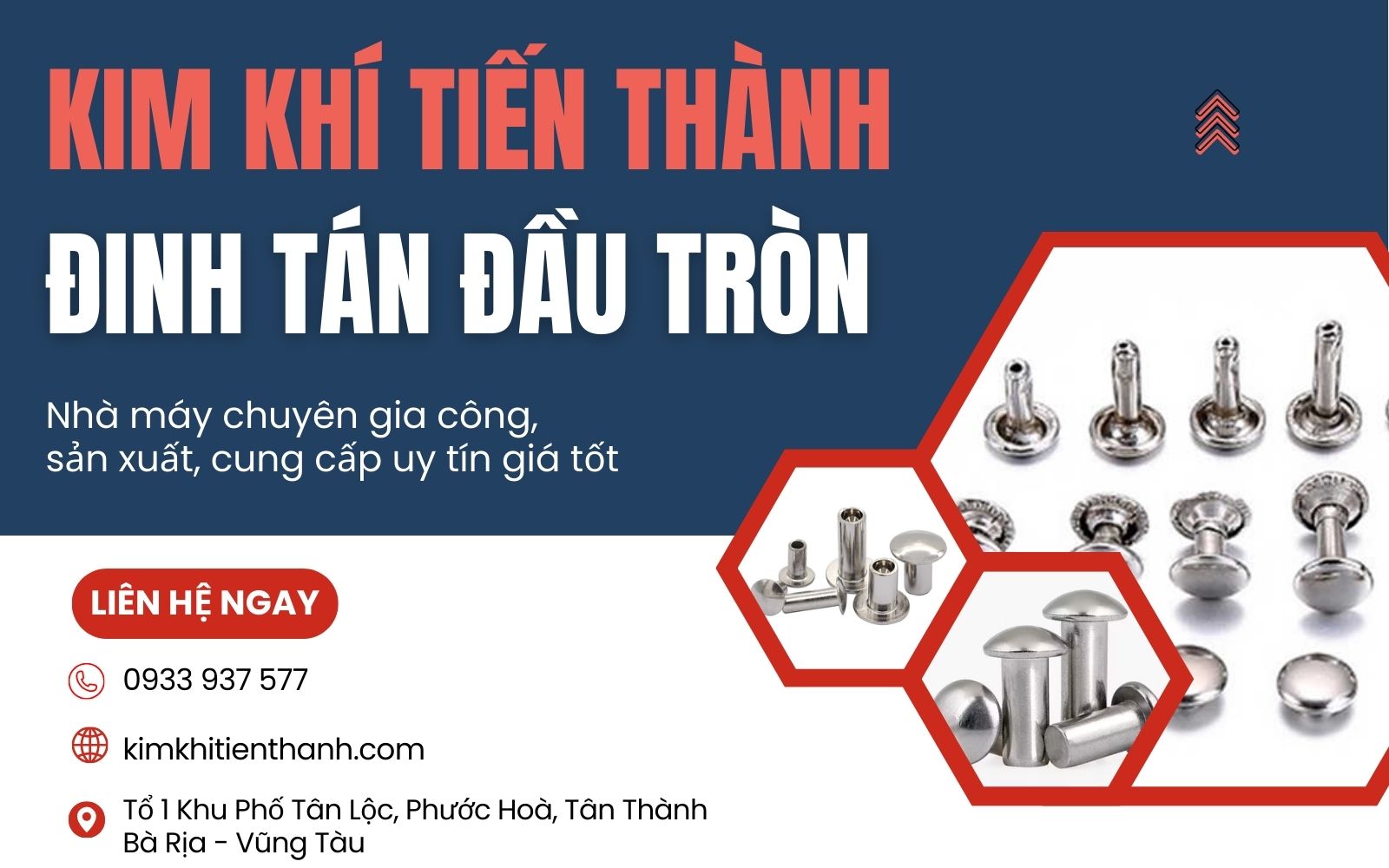 Mua đinh tán đầu tròn giá tốt tại Kim Khí Tiến Thành