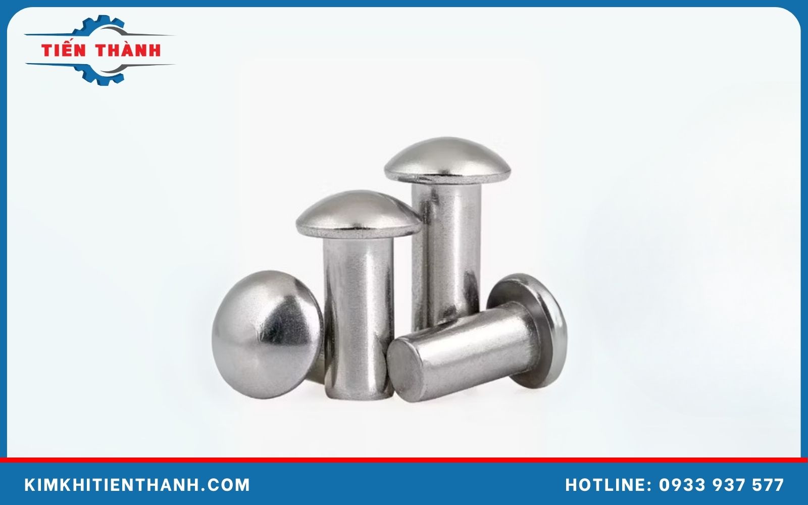 Đinh tán tròn được ứng dụng nhiều bởi tính năng chống mòn tốt Ưu điểm nổi bật của đinh tán tròn