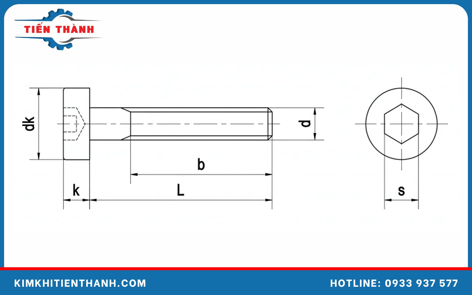 Kích thước của bulong M12
