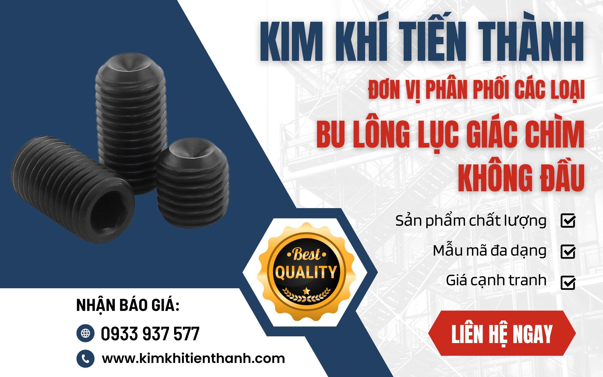 Mua vít lục giác chìm không đầu chất lượng và giá tốt ở đâu?