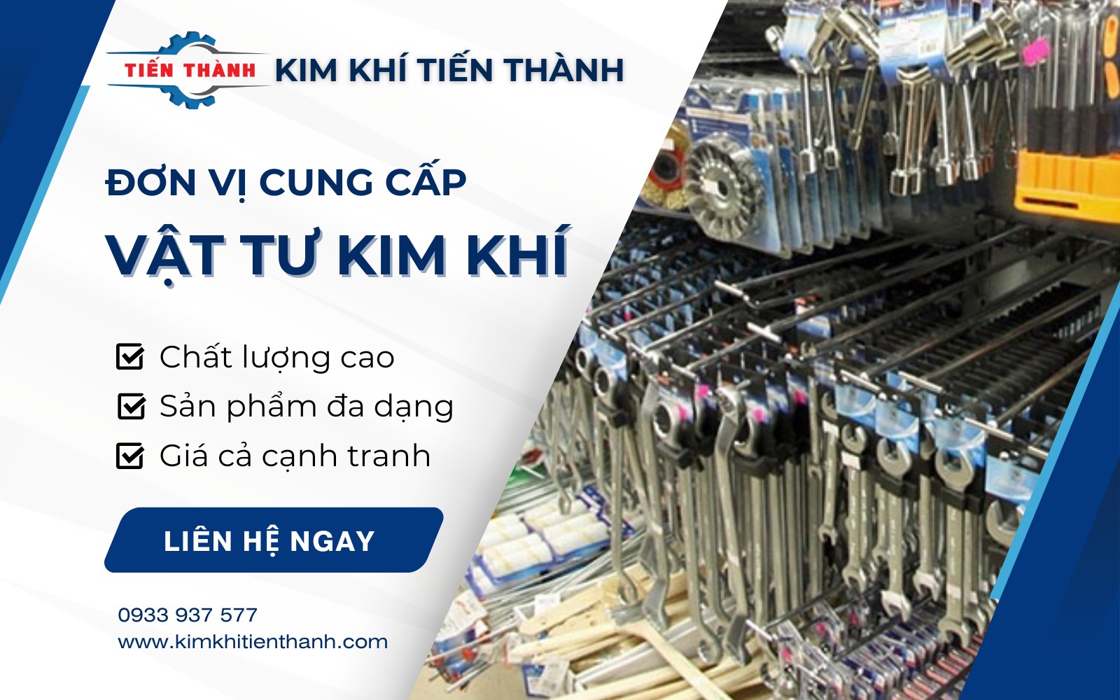 Kim Khí Tiến Thành là đơn vị cung cấp vật tư kim khí chất lượng cao uy tín