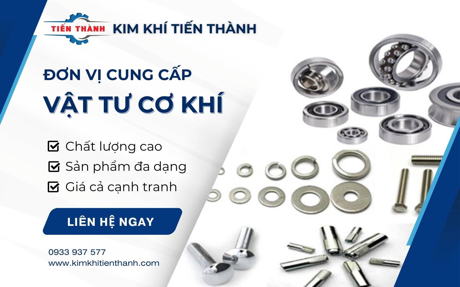 Kim Khí Tiến Thành nhà cung cấp các vật tư vật liệu cơ khí chất lượng cao