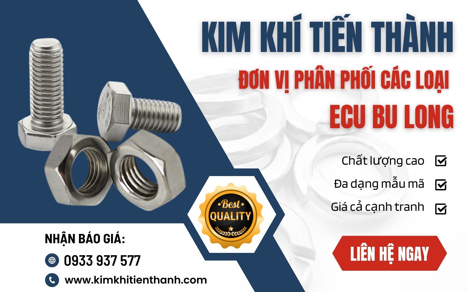 Kim Khí Tiến Thành chuyên cung cấp bulong ecu chất lượng cao, giá cực tốt