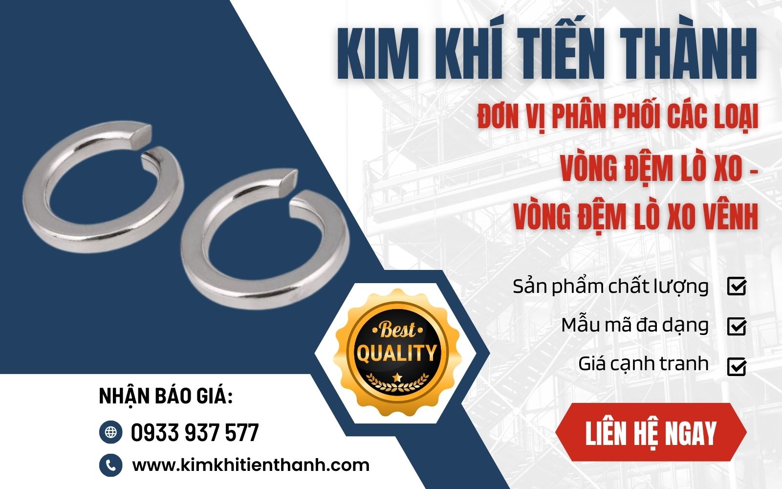 Kim Khí Tiến Thành chuyên cung cấp vòng đệm lò xo vênh chất lượng cao với giá cực tốt