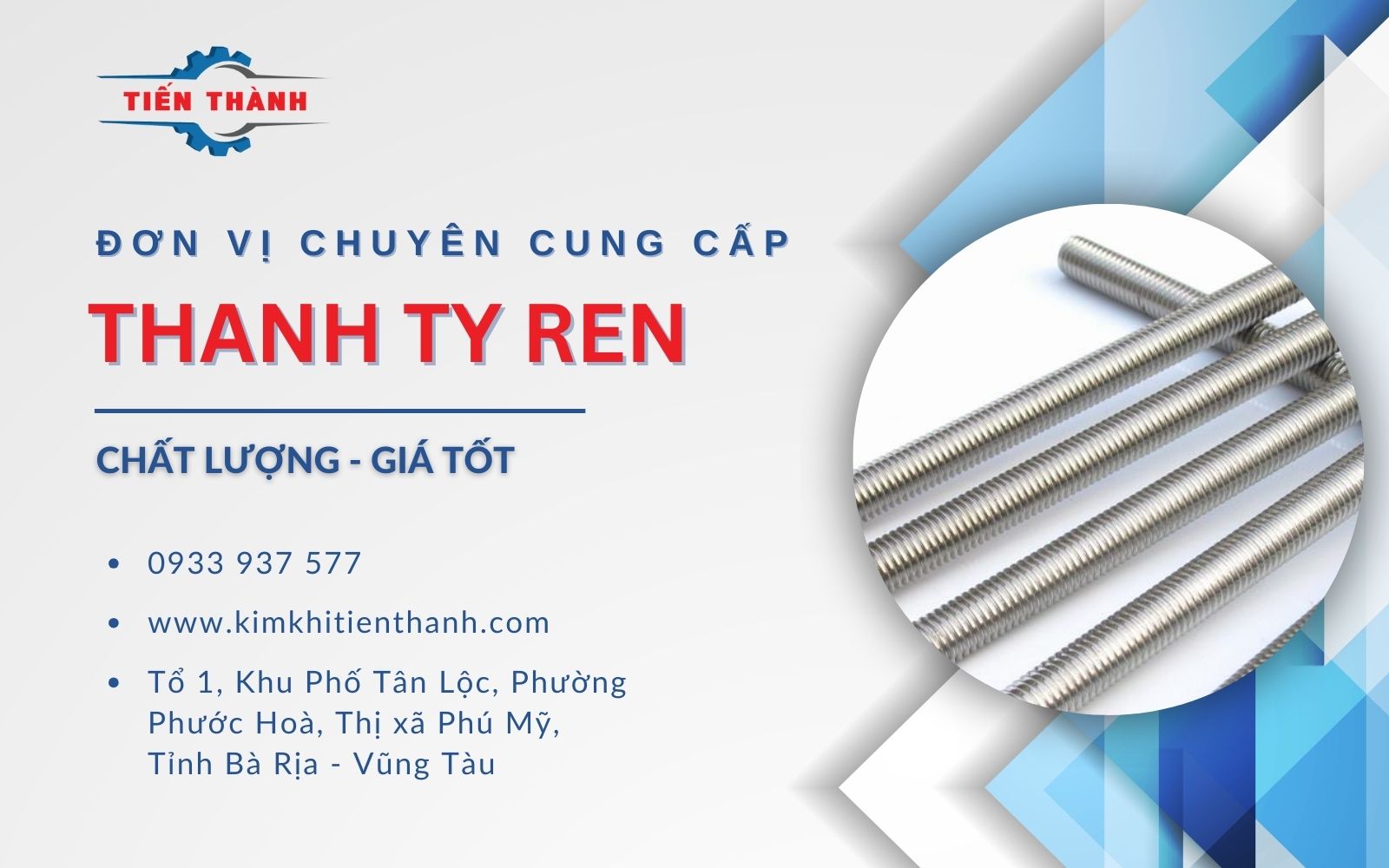 Kim Khí Tiến Thành công ty gia công ty ren số lượng lớn theo yêu cầu