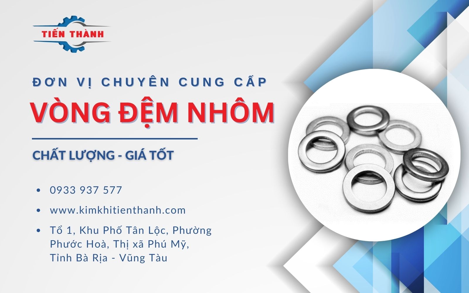 Mua long đen nhôm, vòng đệm nhôm chất lượng cao, giá rẻ ở đâu?