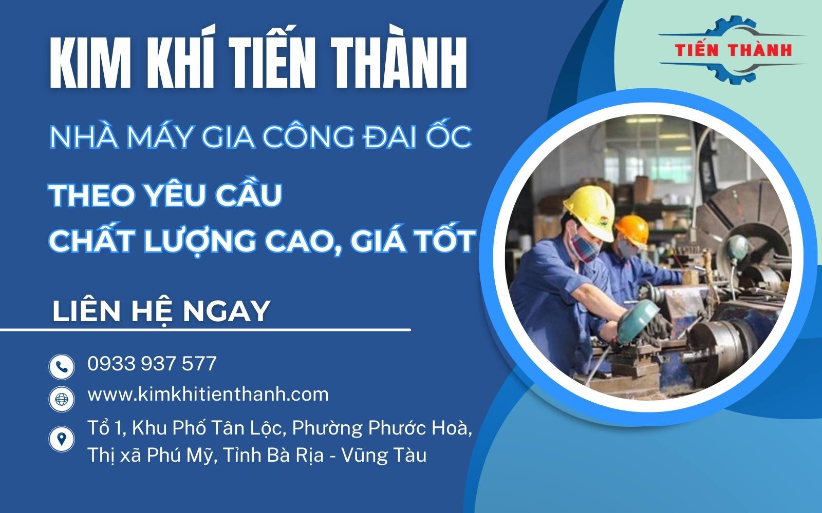 Nhà xường gia công đai ốc Kim Khí Tiến Thành gia công đa dạng các loại đai ốc chất lượng, giá tốt