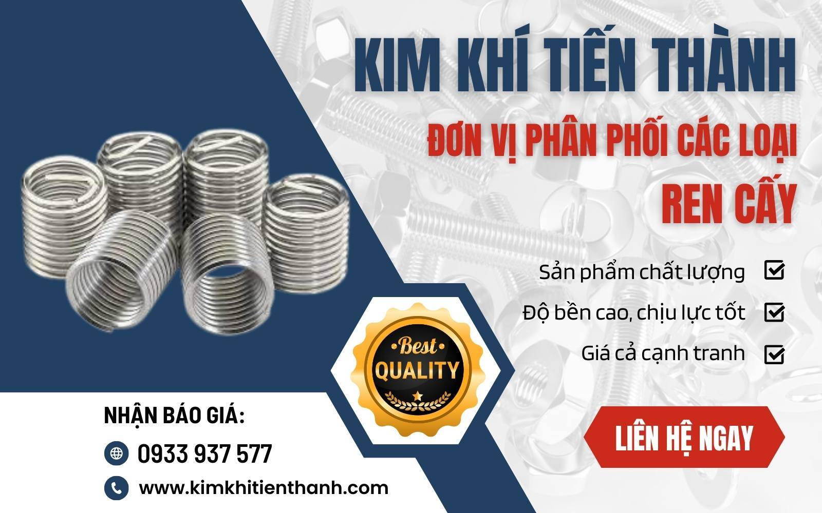 Mua ren cấy các loại chất lượng cao, giá tốt tại Kim Khí Tiến Thành