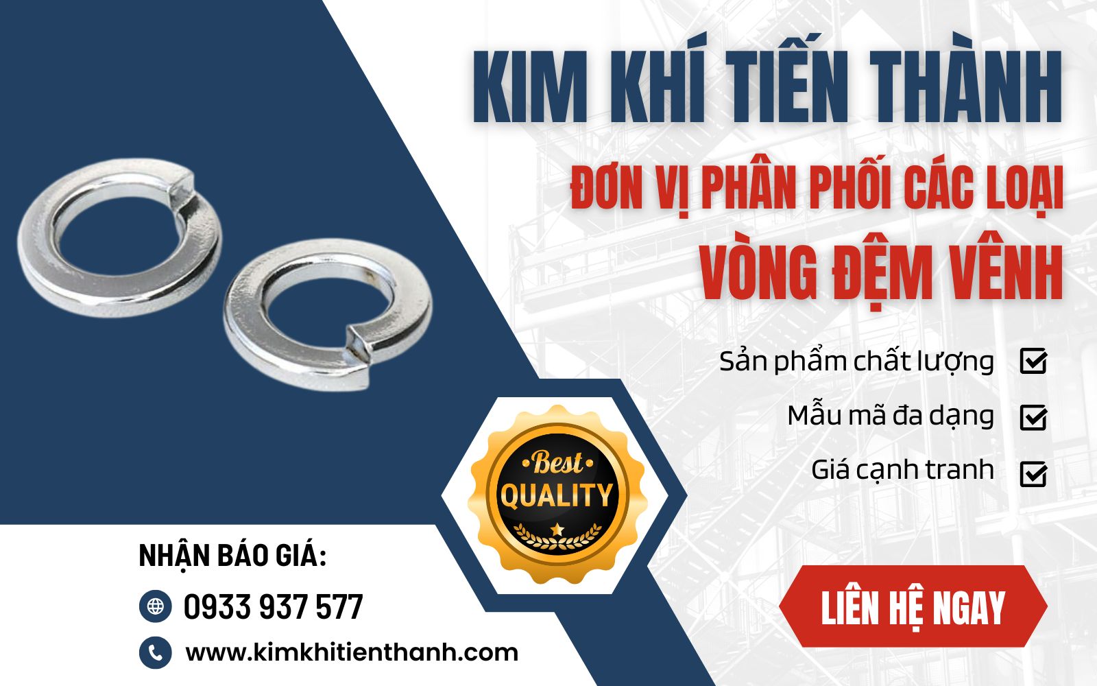 Mua vòng đệm vênh giá tốt tại Kim Khí Tiến Thành