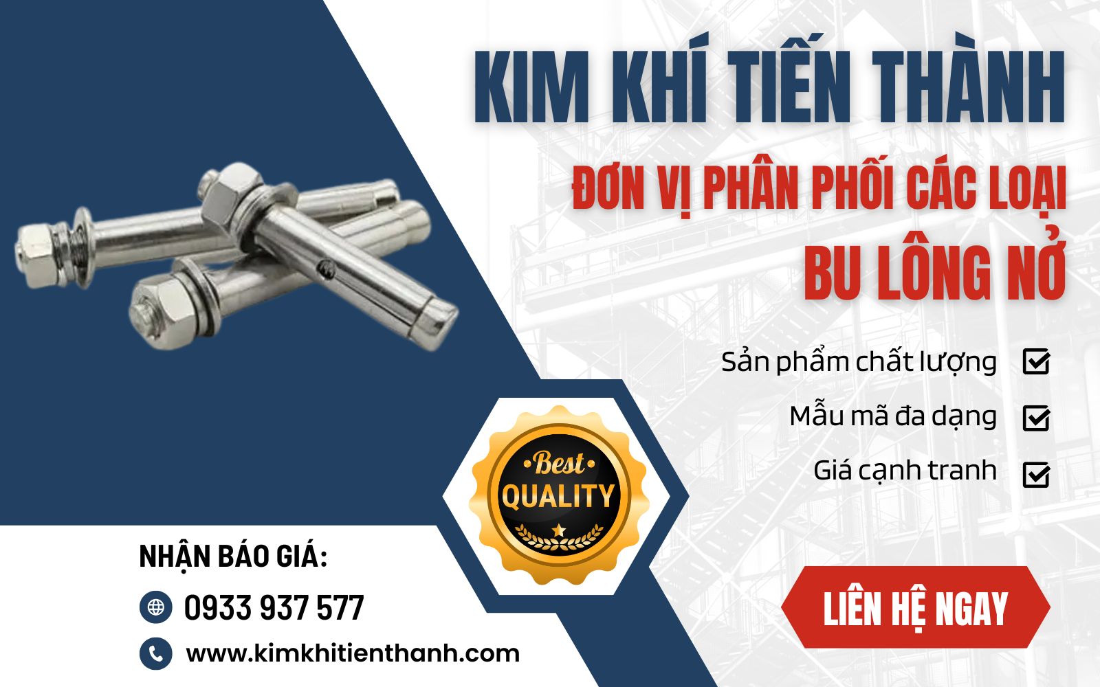 Mua bu lông nở chất lượng cao, giá tốt ở đâu?