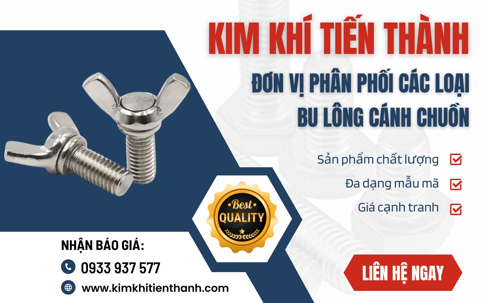 Mua bulong cánh chuồn Inox ở đâu uy tín, giá tốt?