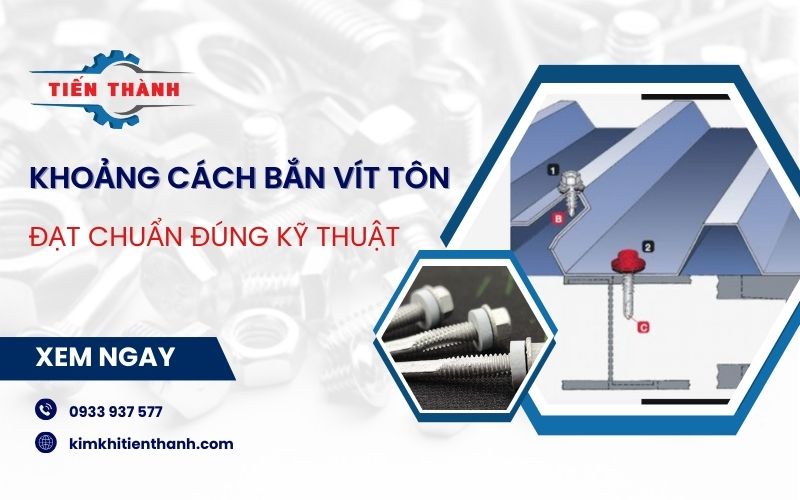 khoảng cách bắn vít tôn