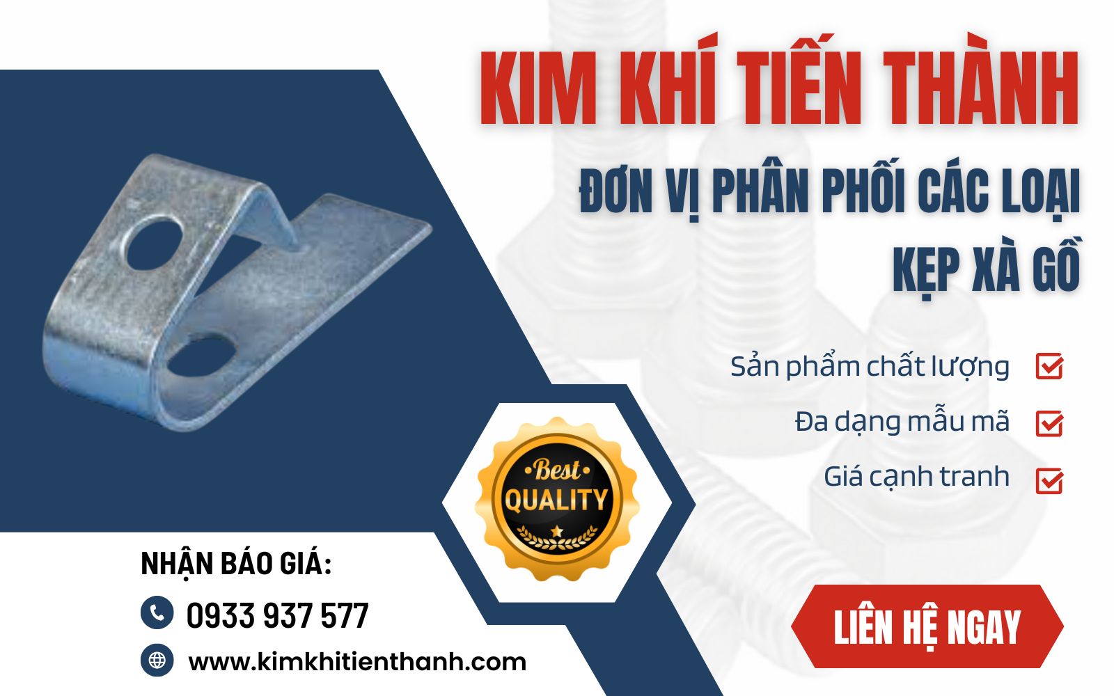 Kim Khí Tiến Thành - Địa chỉ gia công kẹp xà gồ chất lượng, giá sỉ