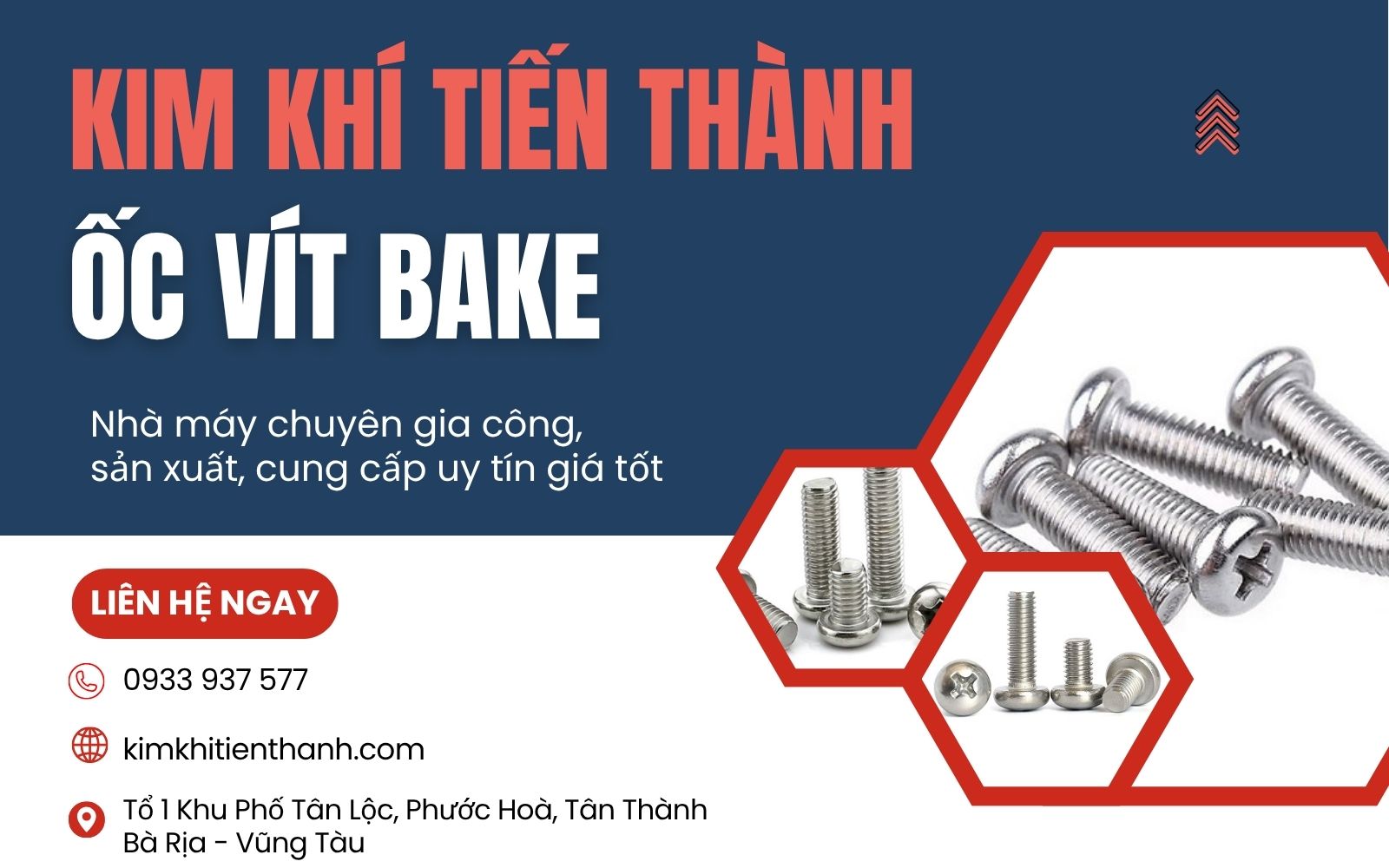Kim Khí Tiến Thành - Xưởng gia công vít bake chất lượng