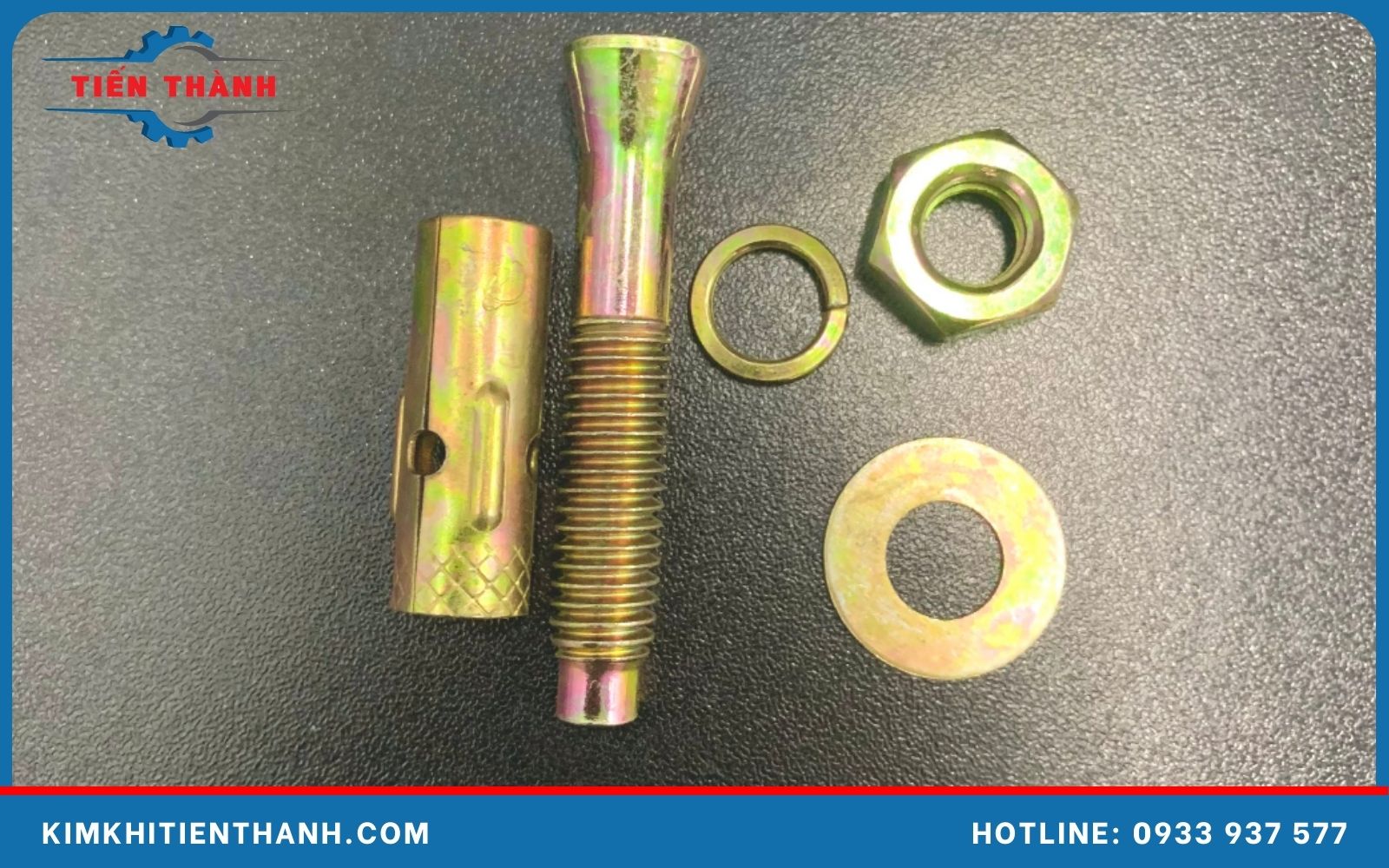 Bulong nở rút có 3 bộ phận chính