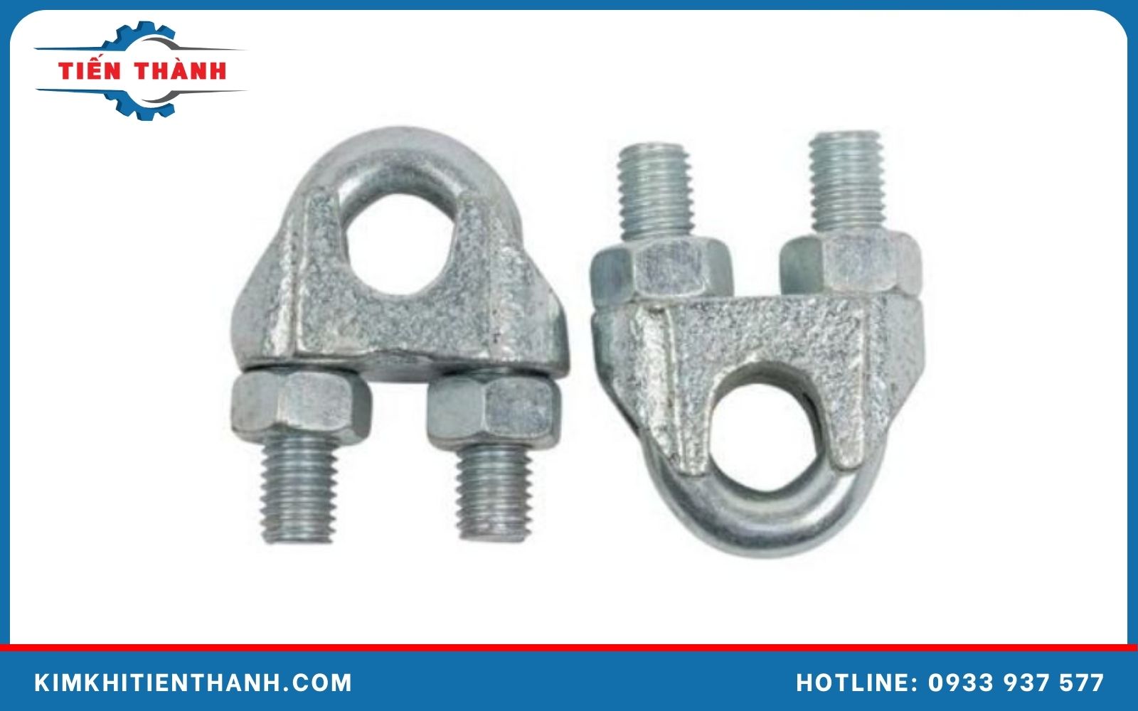 Cấu tạo của khóa cáp thép D8 mạ kẽm gồm 4 phần chính 