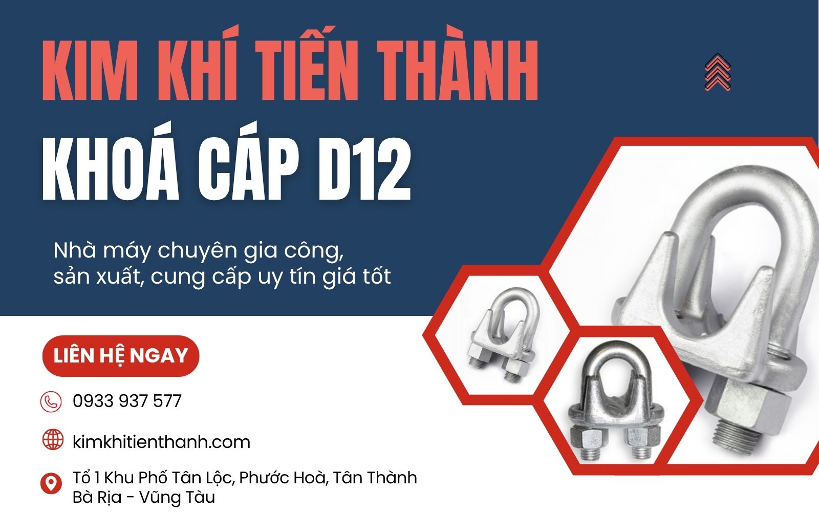 Kim Khí Tiến Thành - Xưởng gia công khoá cáp D12