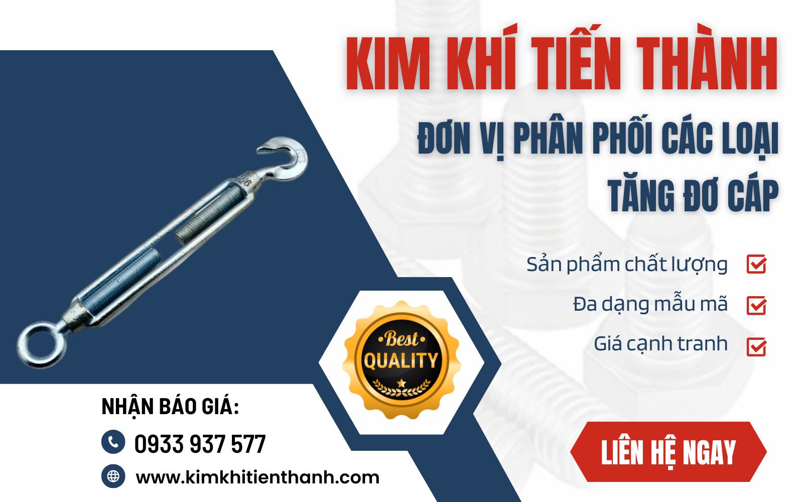 Kim Khí Tiến Thành - Đơn vị cung cấp tăng đơ cáp chất lượng cao