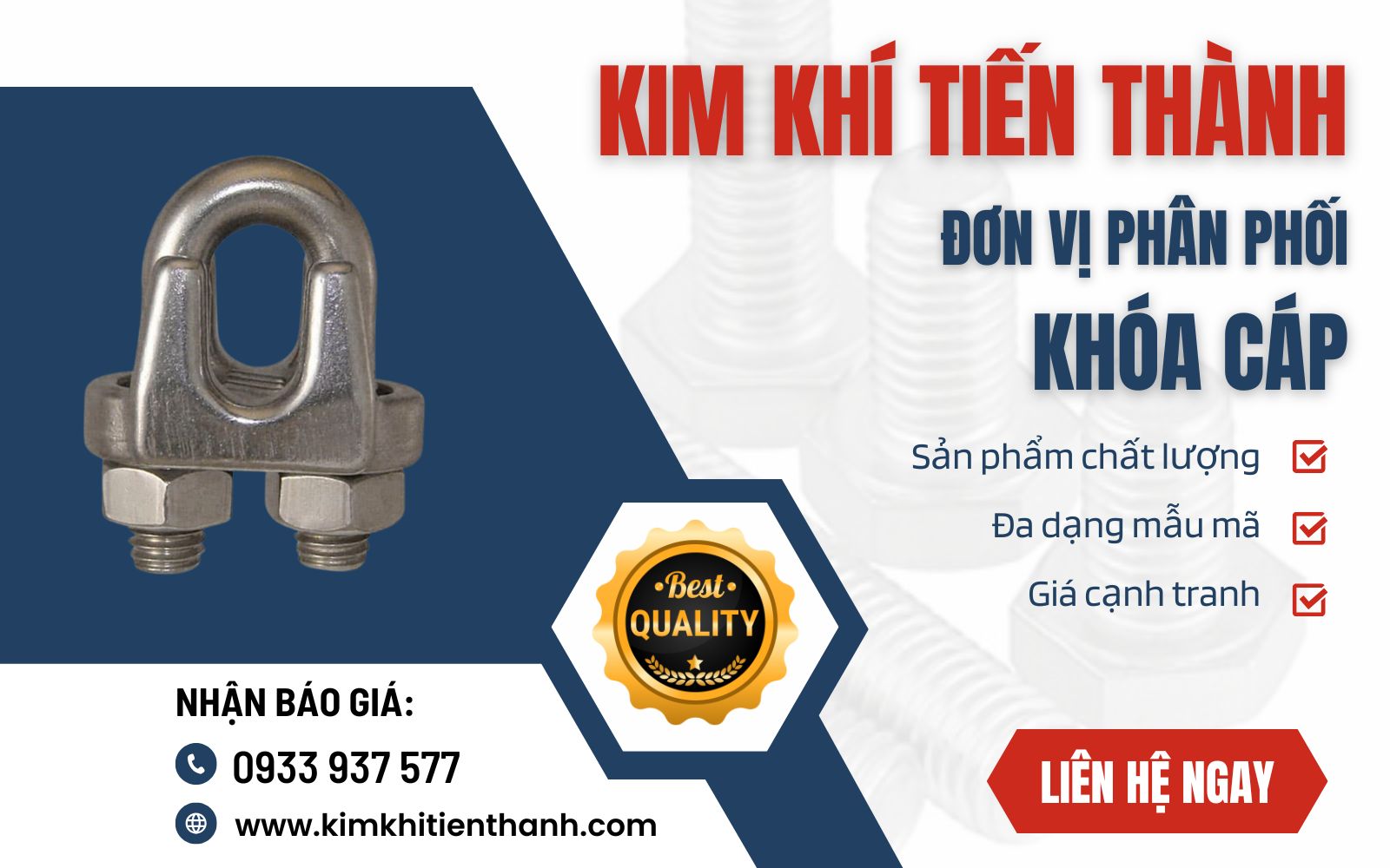 Mua ốc cóc khóa cáp chất lượng giá tốt tại Kim Khí Tiến Thành