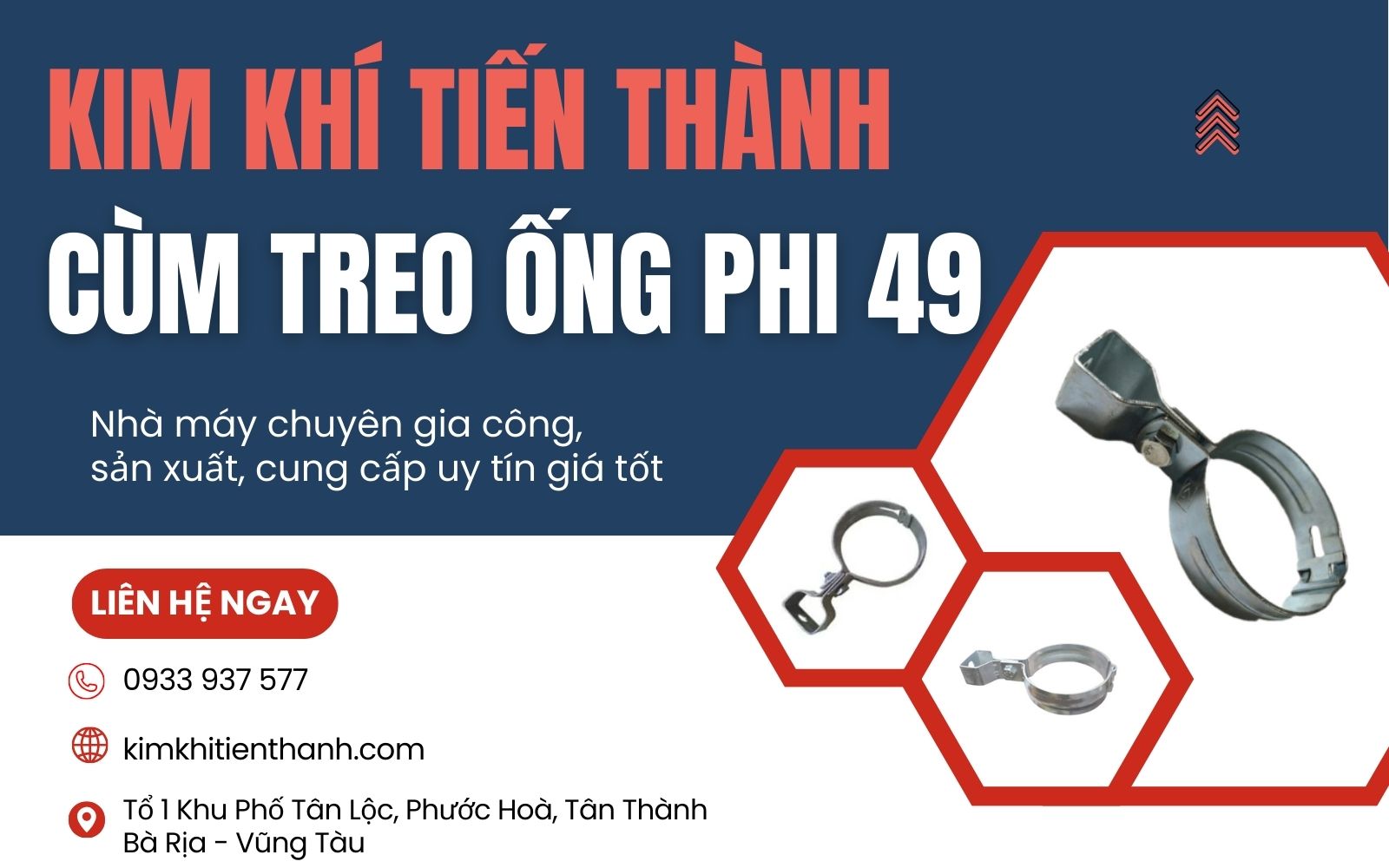 Kim Khí Tiến Thành - Công ty gia công cùm treo ống 49