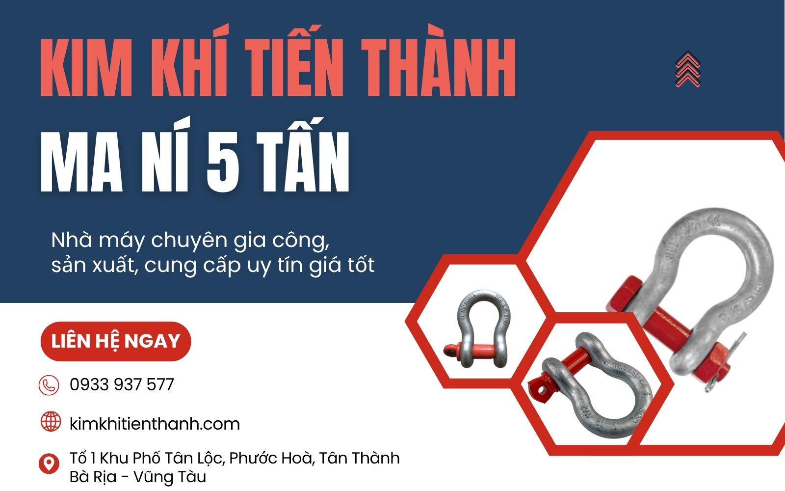 Đơn vị cung cấp ma ní 5 tấn chất lượng Kim Khí Tiến Thành