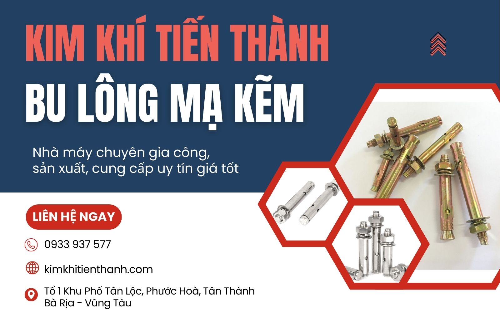 Kim Khí Tiến Thanh - Chuyên gia công bu lông mẹ kẽm số lượng lớn theo yêu cầu