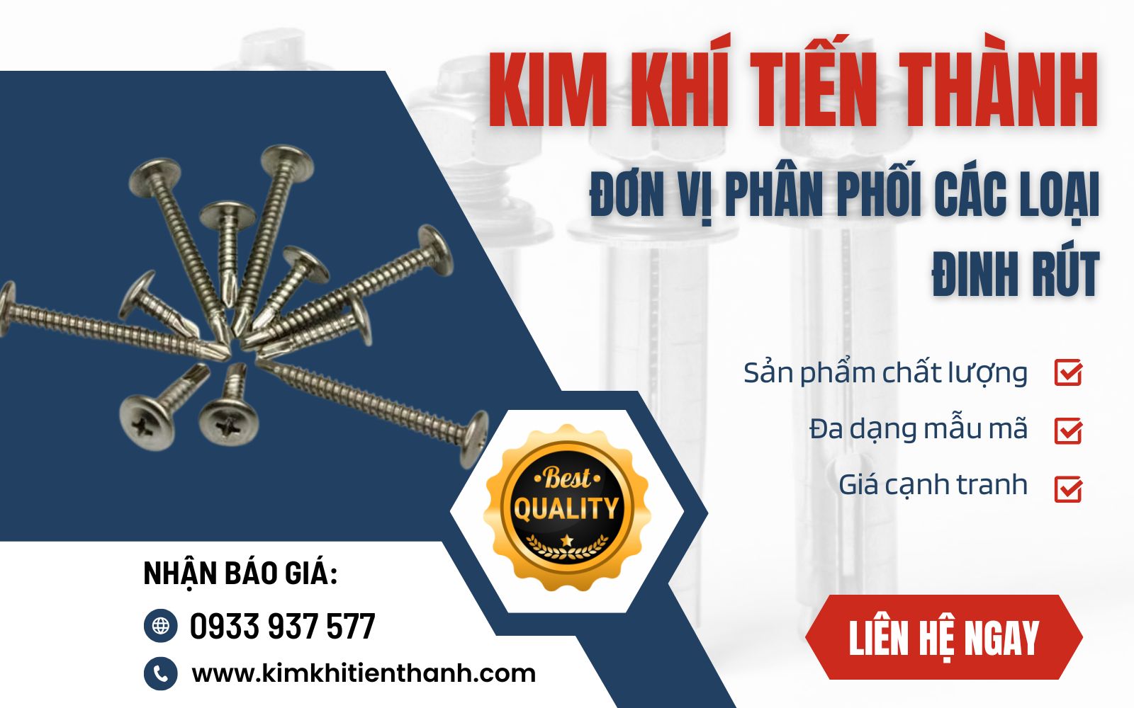 Xưởng sản xuất vít sàn Kim Khí Tiến Thành