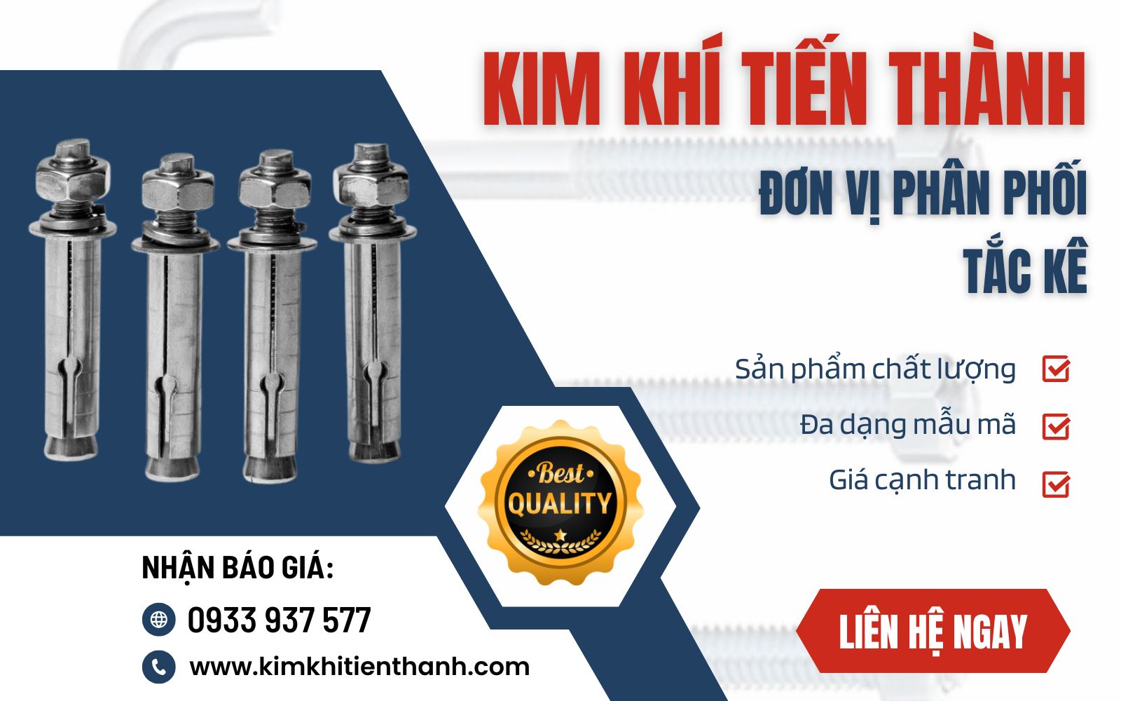 Kim Khí Tiến Thành - Đơn vị cung cấp tắc kê chất lượng, giá tốt