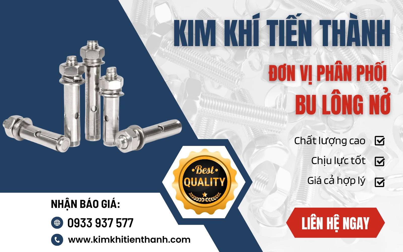 công ty gia công bu lông giá tốt tại TPHCM