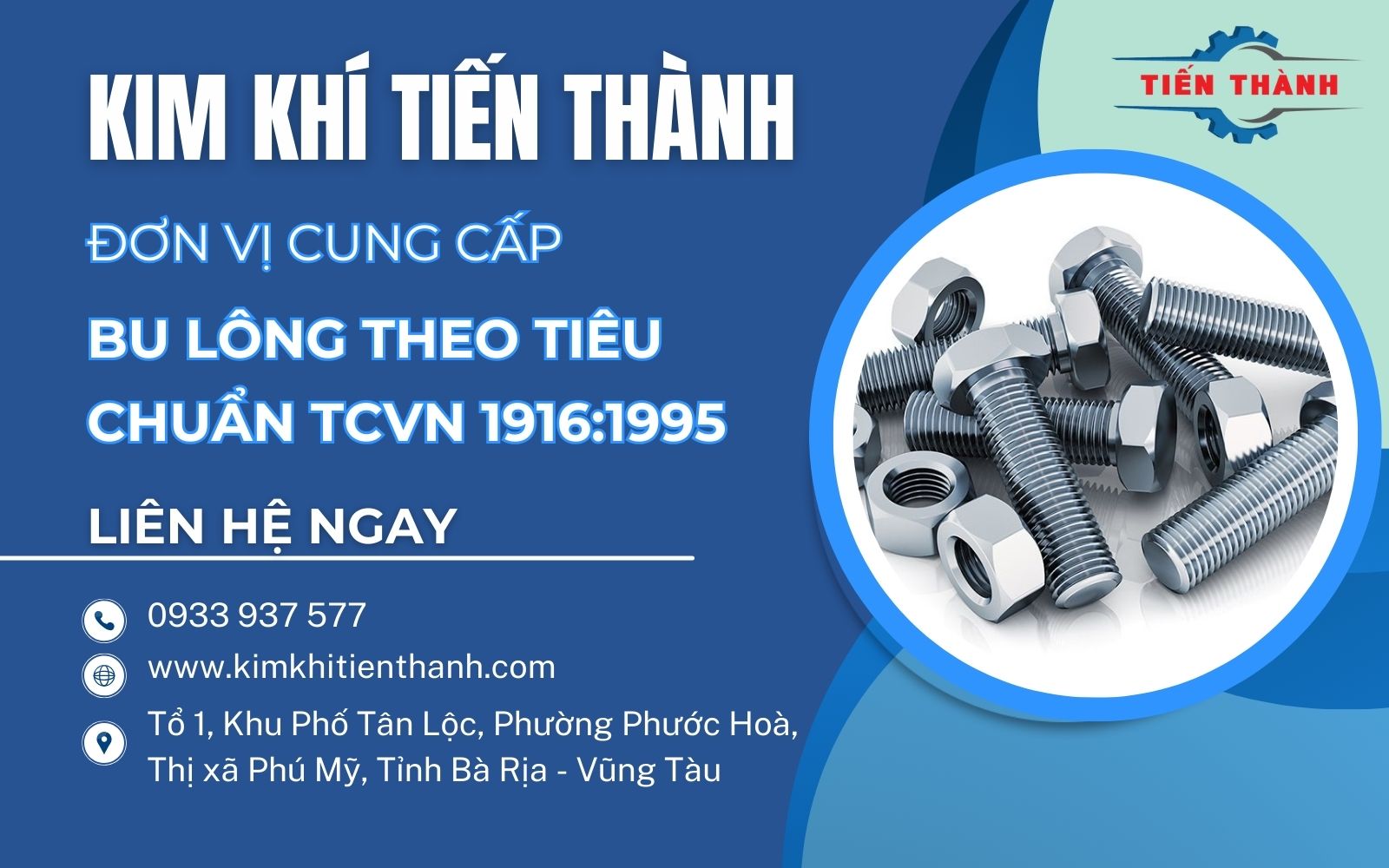 đơn vị sản xuất bu lông theo tiêu chuẩn TCVN