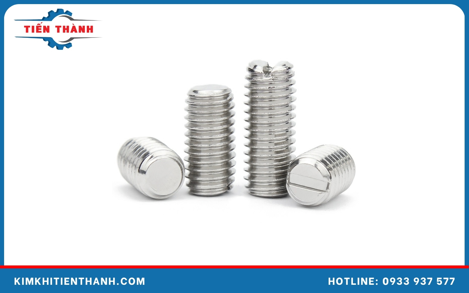 Vít trí xẻ rãnh có đầu bằng