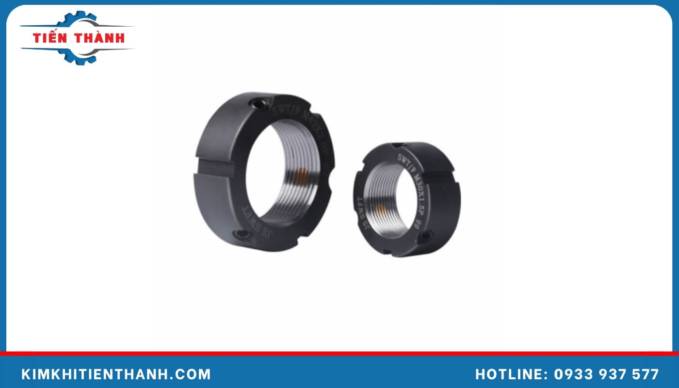 Đai ốc ổ khóa có khả năng hạn chế việc tháo lắp Đai ốc dạng khóa