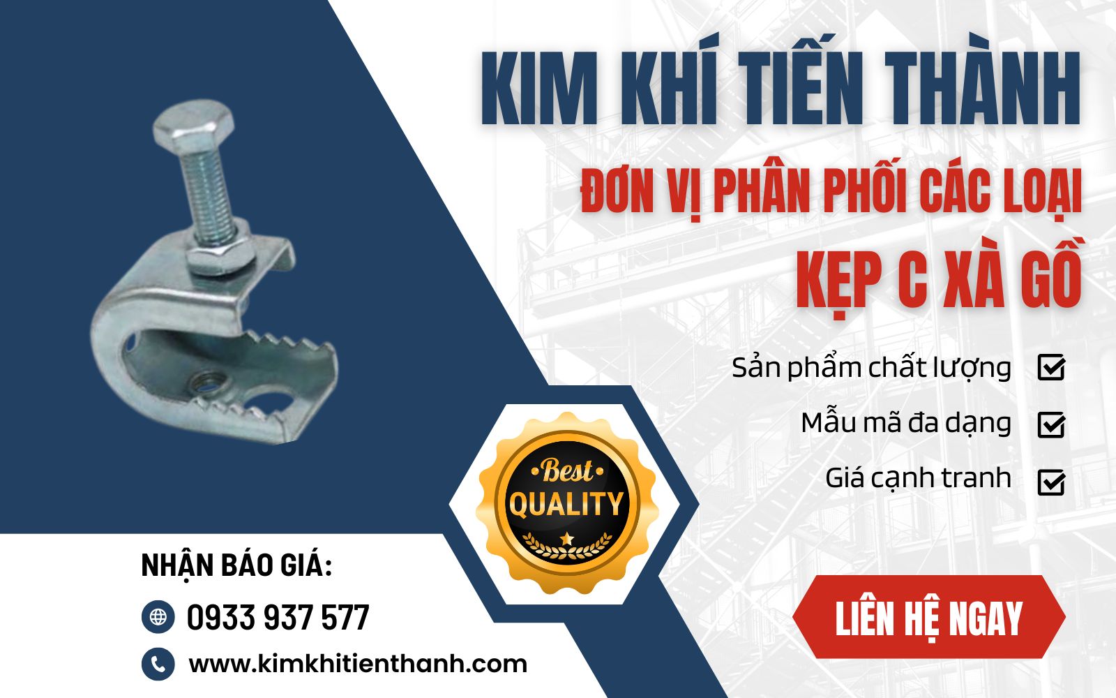 xưởng gia công kẹp C xà gồ