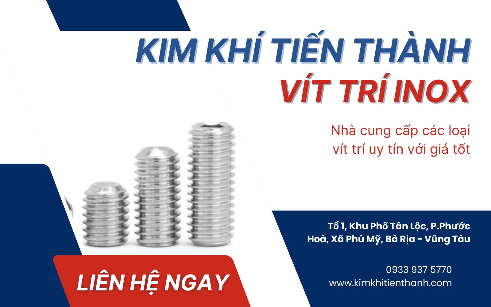 đơn vị gia công vít trí inox