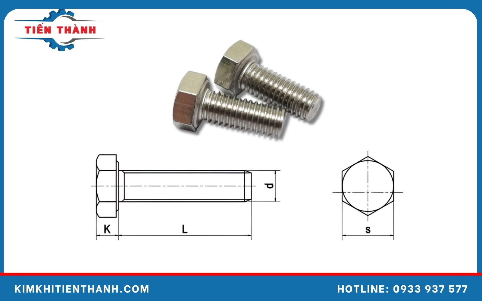 thông số kỹ thuật bulong inox 304 m6
