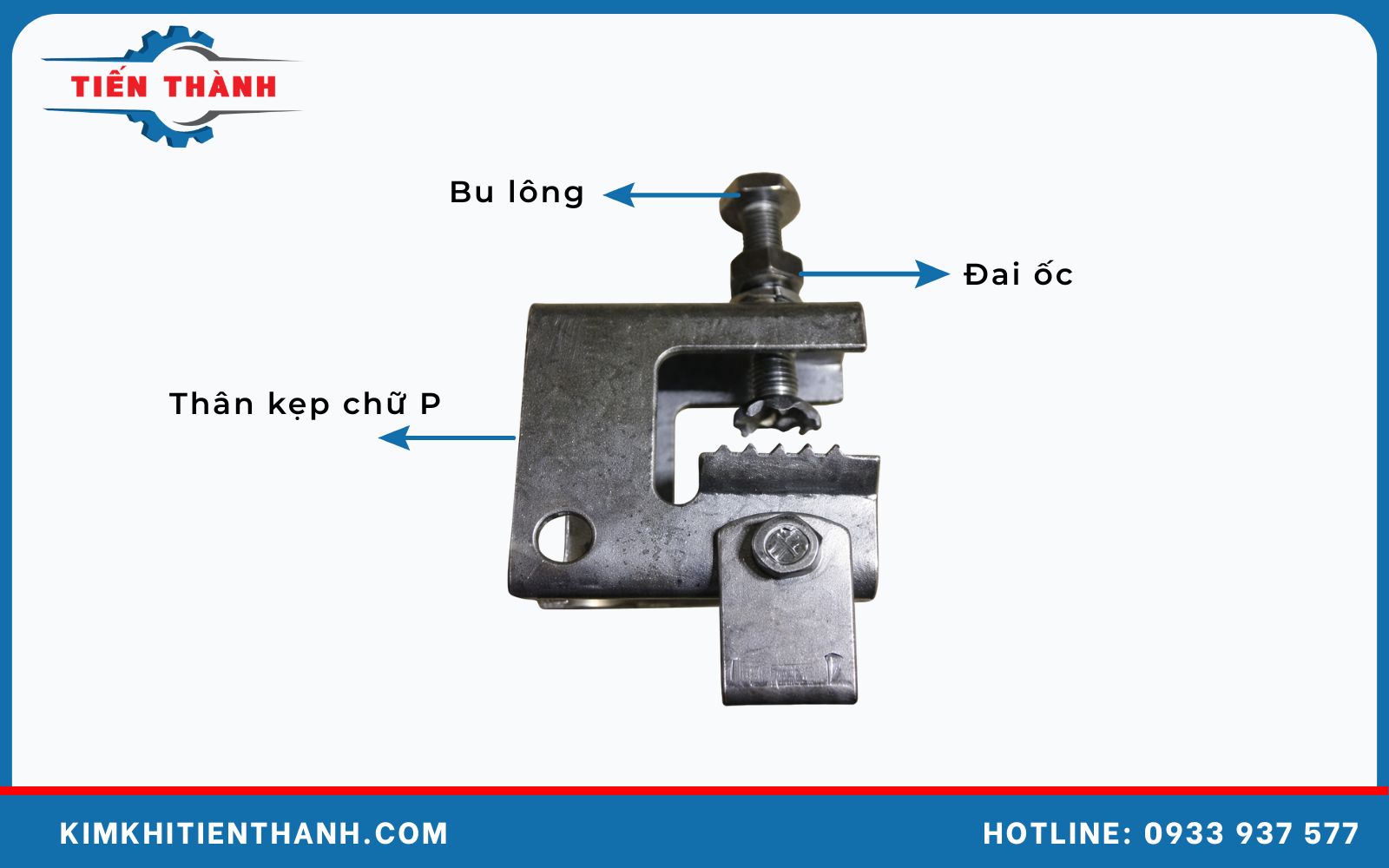 Cấu tạo chung của kẹp xà gồ chữ P