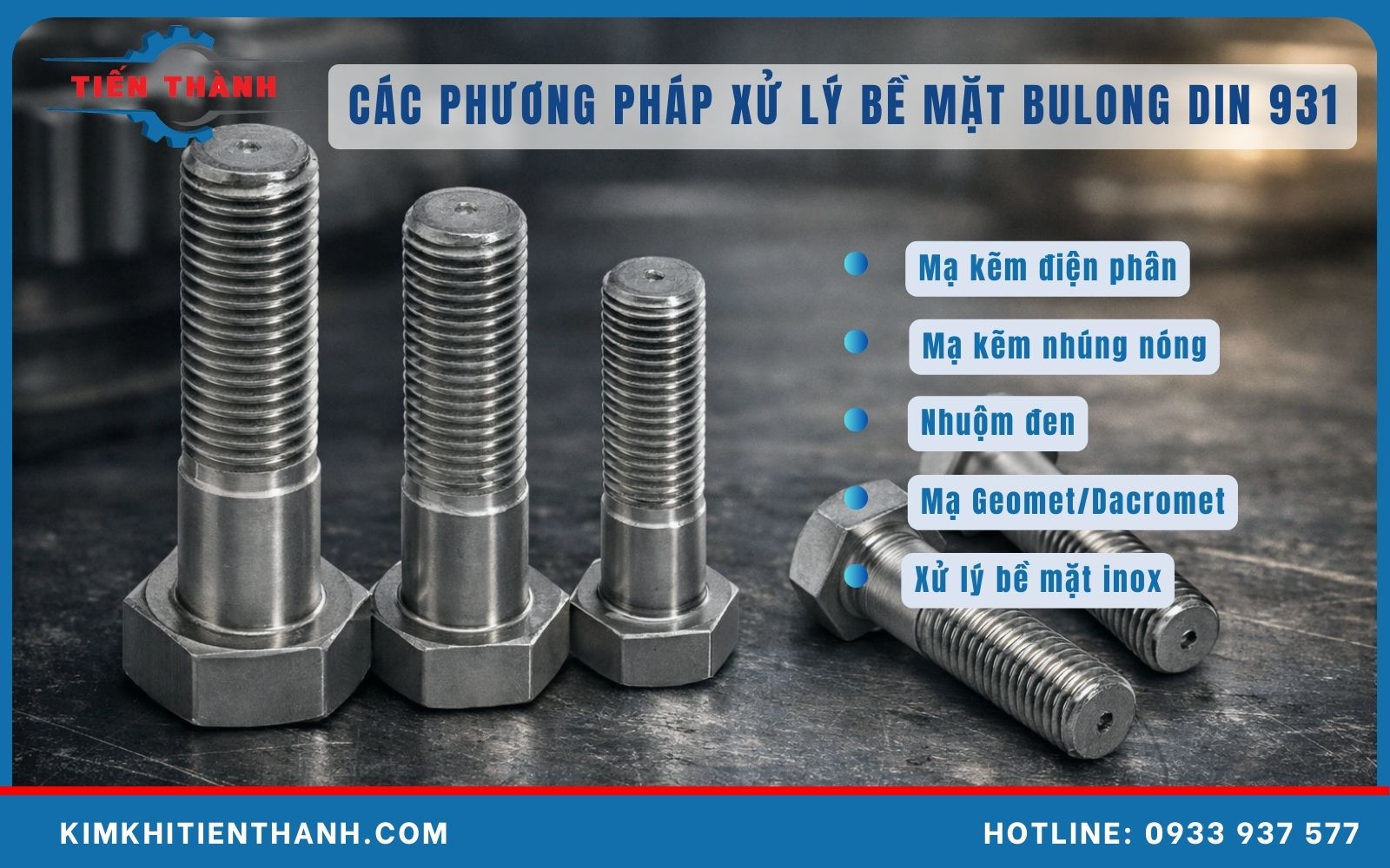 phương pháp xử lý bề mặt bulondin 931