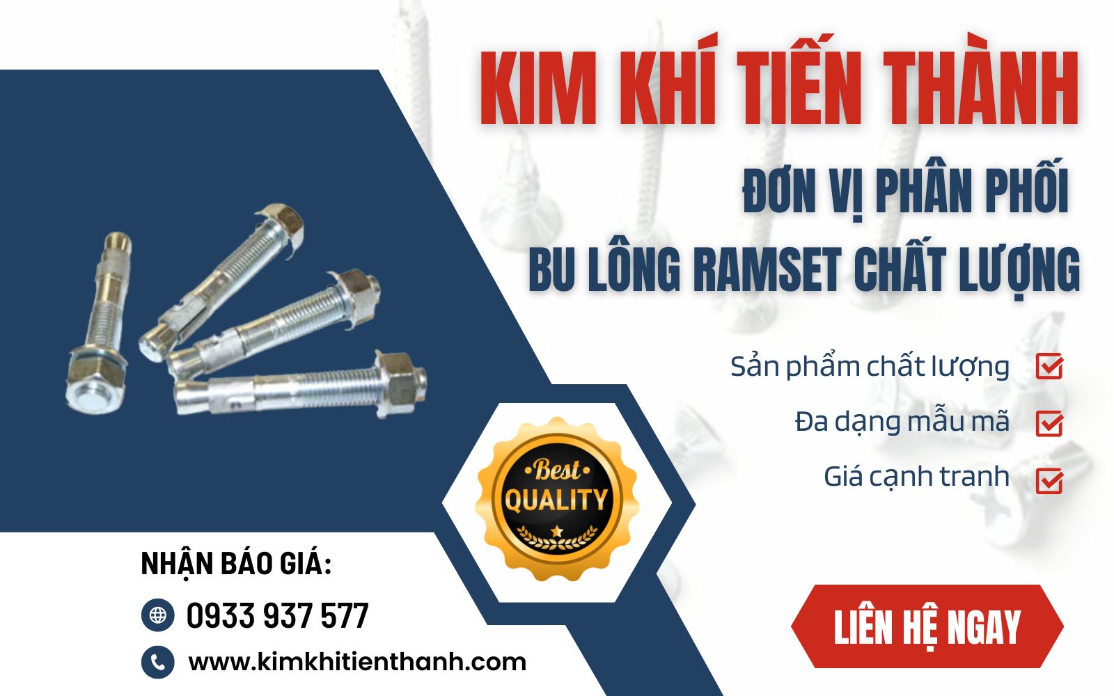 đơn vị cung cấp bu lông ramset