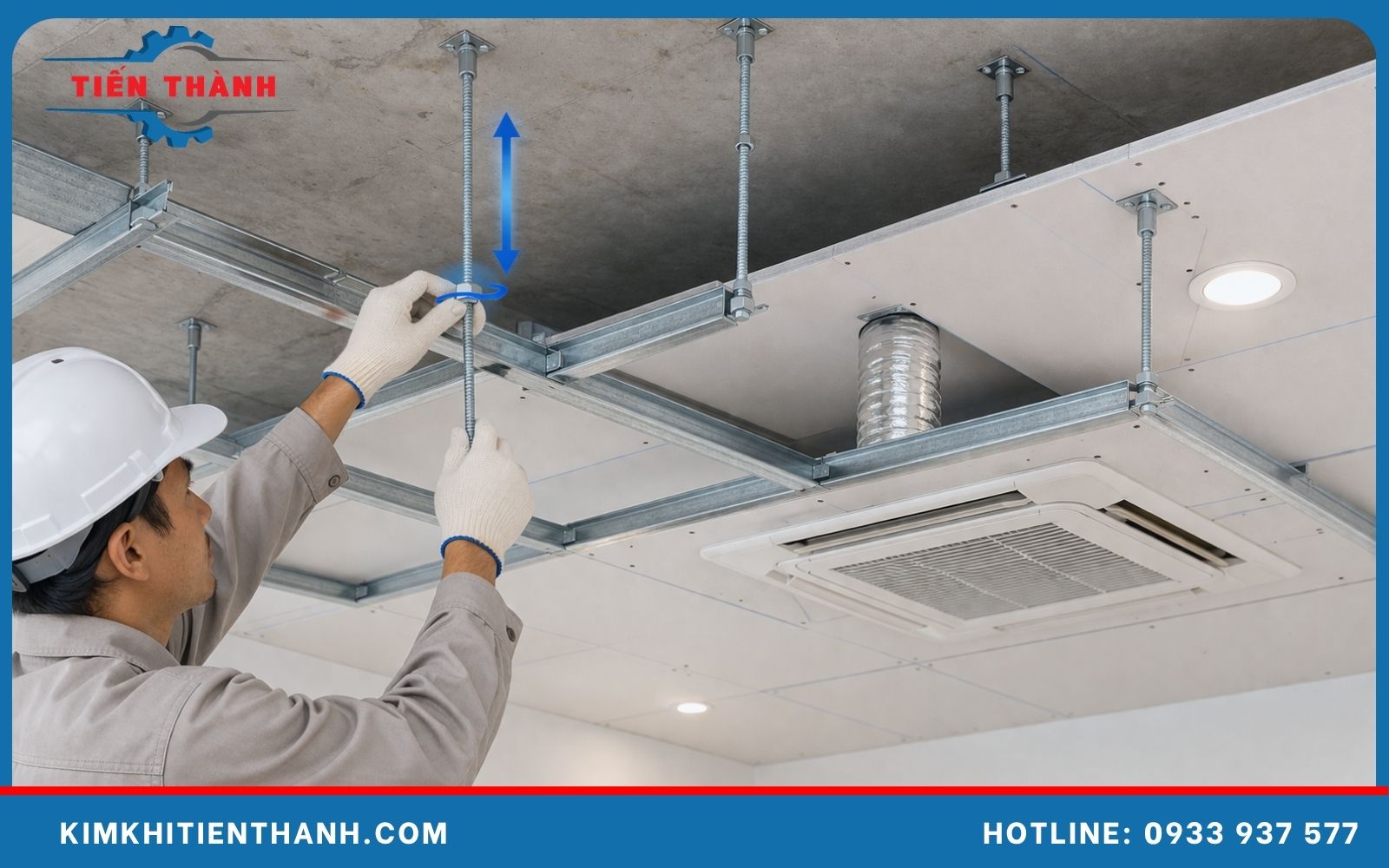 hướng dẫn thi công thanh tr trần thạch cao