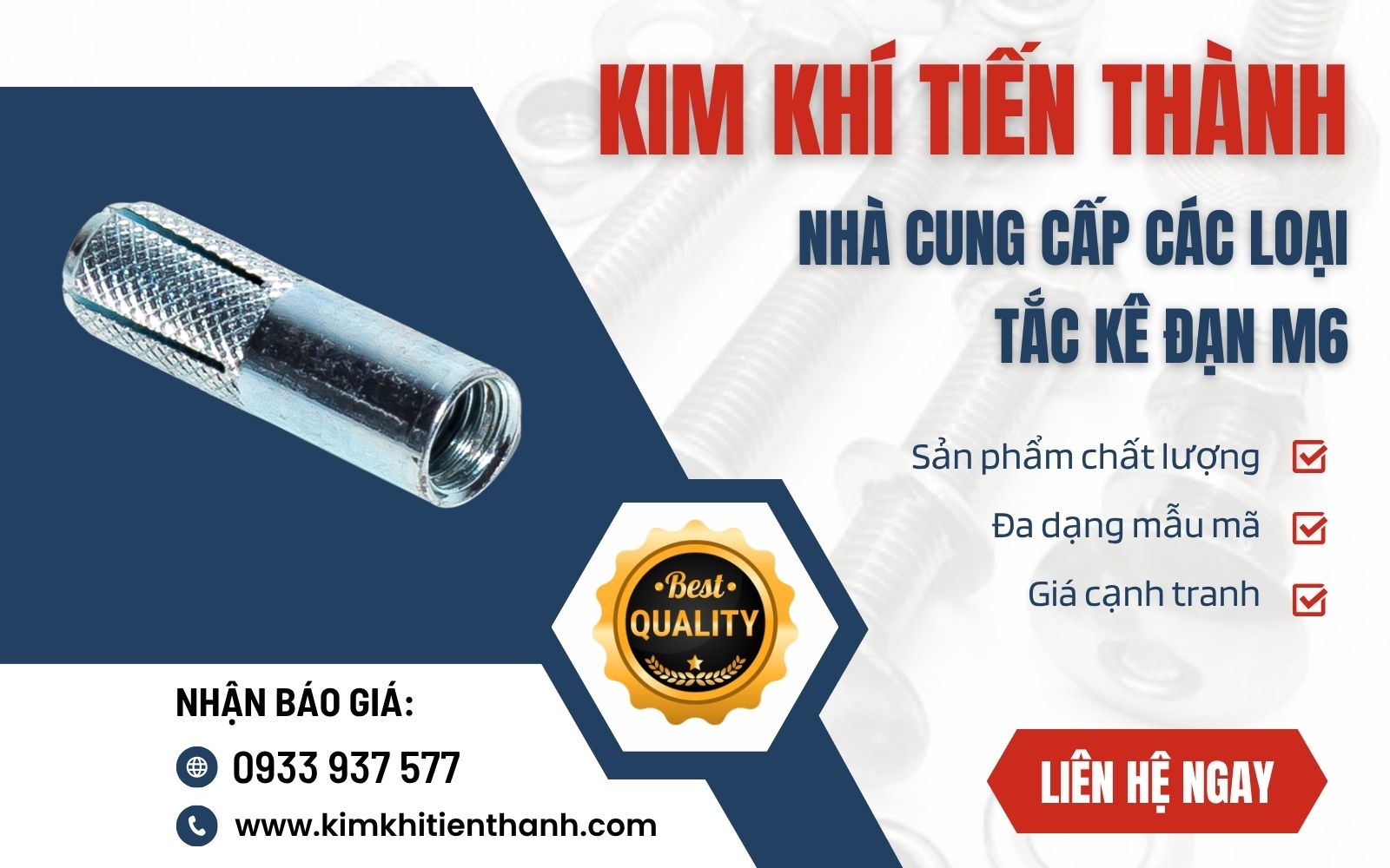 Kim Khí Tiến Thành - Cửa hàng bán tắc kê đạn M6 giá tốt
