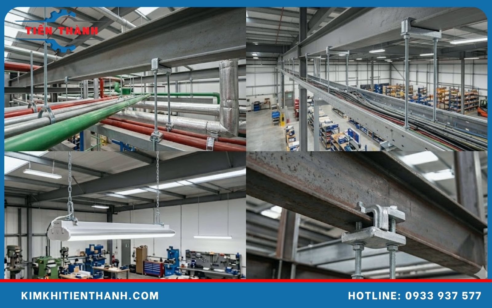 ứng dụng kẹp xà gồ H