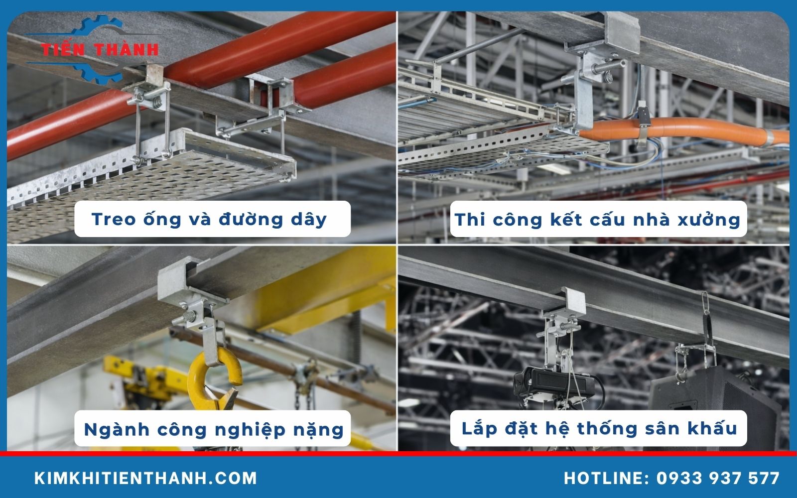 Ứng dụng của kẹp dầm chữ I