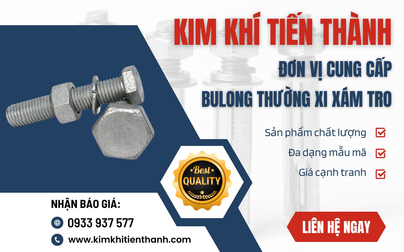 Mua bulong thường xi xám tro tại Kim Khí Tiến Thành
