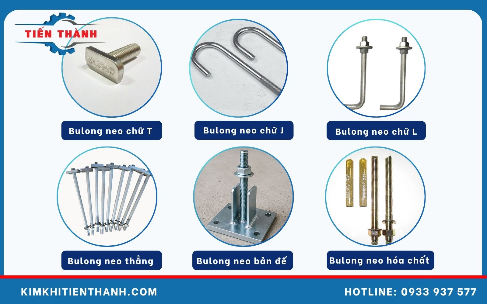 So sánh bulong neo chữ T với các loại bulong neo khác