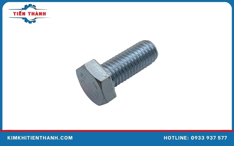 Bu lông mạ kẽm điện phân bề mặt sáng bóng