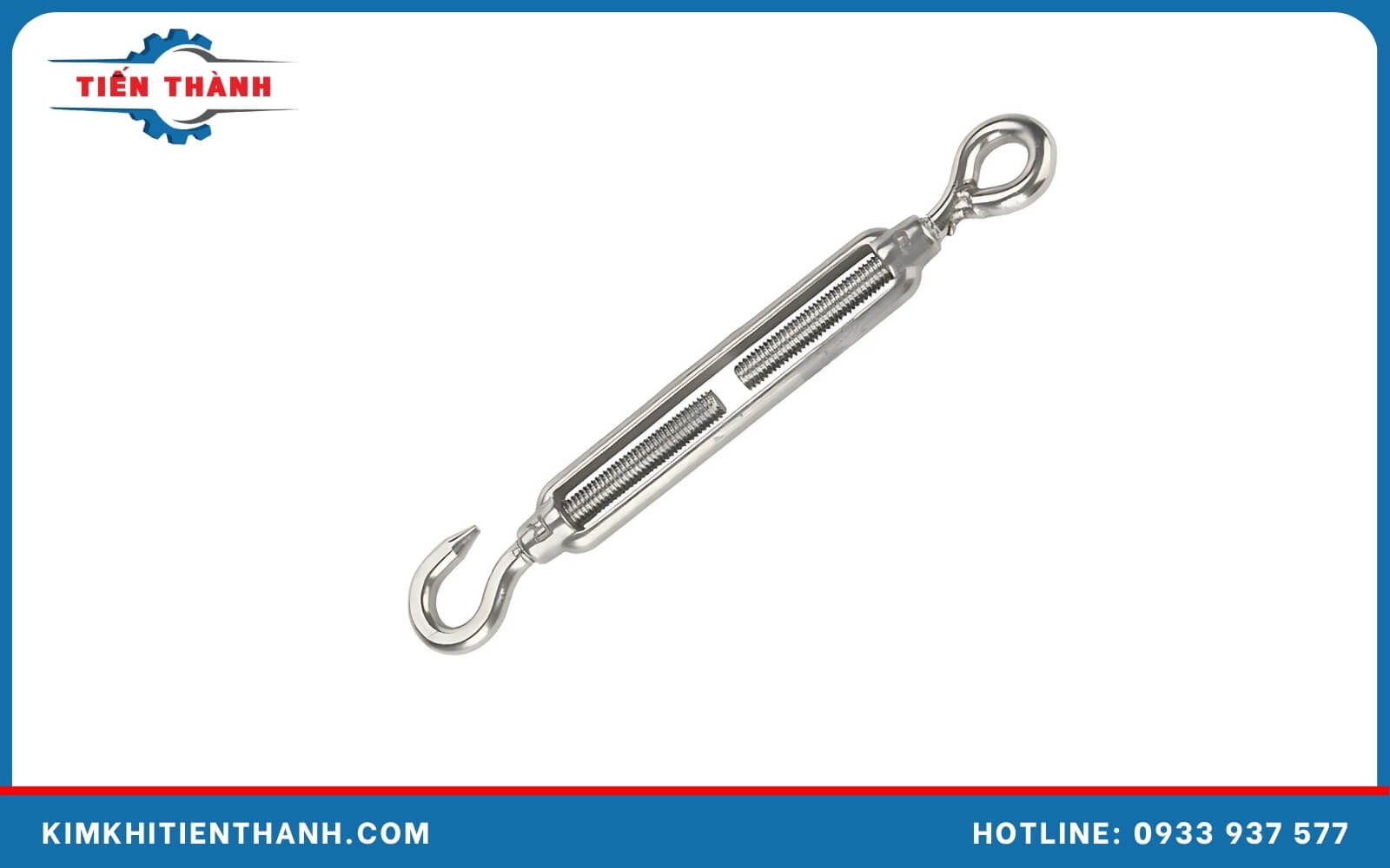 Cấu tạo tăng đơ gồm thân và hai đầu ren ngược chiều