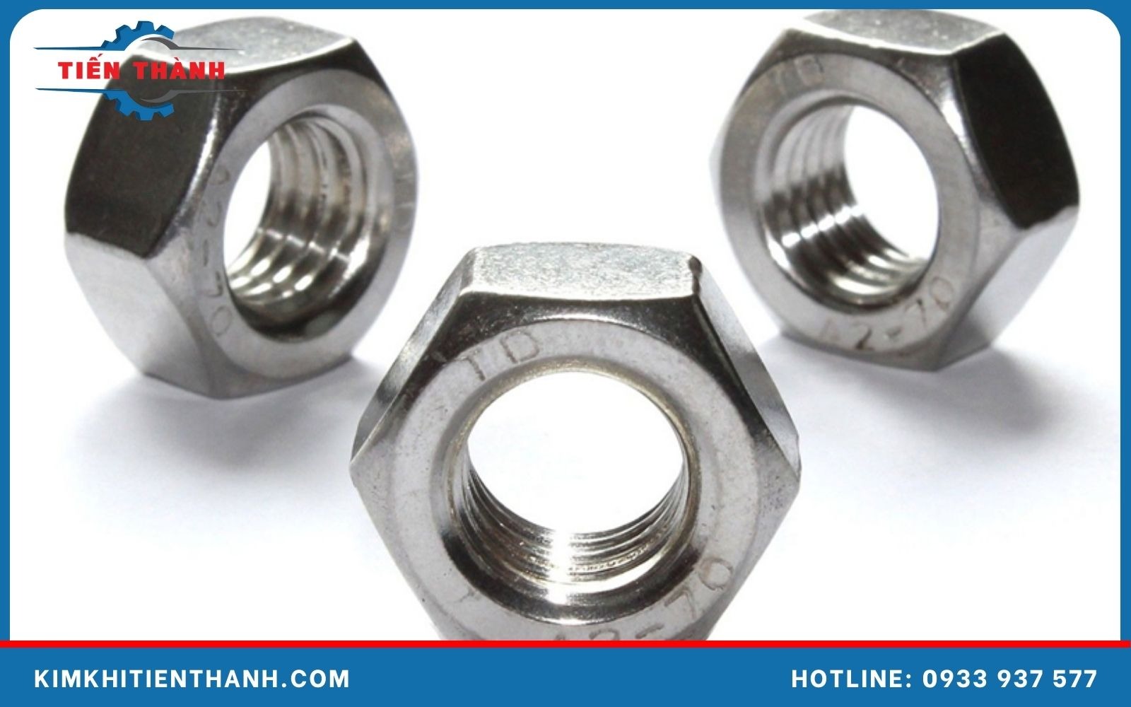 Đai ốc M8 lục giác dùng cờ lê 13 mm