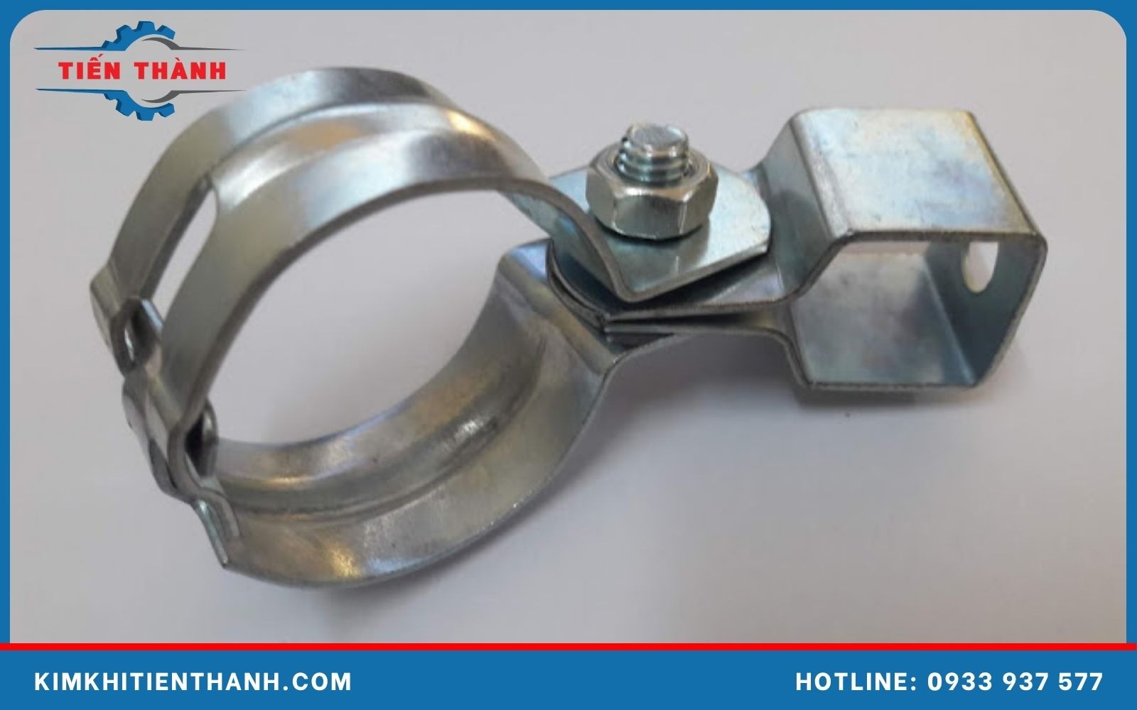 Cùm treo ống phi 21 mạ kẽm có lỗ treo ty ren